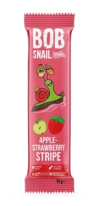 27457PRZEKĄSKA JABŁKO - TRUSKAWKA BEZ DODATKU CUKRU BEZGLUTENOWA 14 g - BOB SNAIL-1