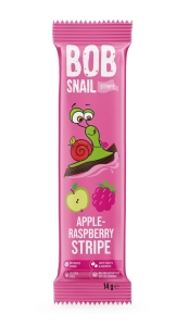 27458PRZEKĄSKA JABŁKO - MALINA BEZ DODATKU CUKRU BEZGLUTENOWA 14 g - BOB SNAIL-1