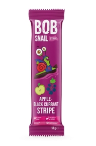 27459PRZEKĄSKA JABŁKO - CZARNA PORZECZKA BEZ DODATKU CUKRU BEZGLUTENOWA 14 g - BOB SNAIL-1
