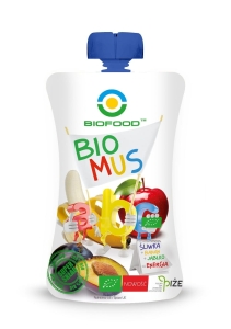 8896MUS ŚLIWKOWO - BANANOWO - JABŁKOWY BIO 90 g - BIO FOOD-1
