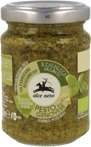 832PESTO GENOVESE (SOS BAZYLIOWY) BIO 130 g - ALCE NERO-1