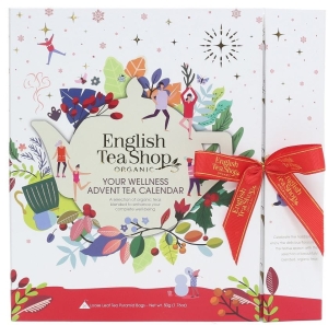 31991KALENDARZ ADWENTOWY (HERBATKI I HERBATY) BIO PIRAMIDKI (YOUR WELLNESS - 25 SMAKÓW) (25 x 2 g) 50 g (PRODUKT SEZONOWY) - ENGLISH TEA SHOP ORGANIC-1