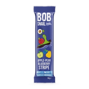 34358PRZEKĄSKA STRIPE JABŁKO - GRUSZKA - JAGODA BEZ DODATKU CUKRU BEZGLUTENOWA 14 g - BOB SNAIL-1