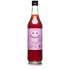 34404KOMBUCHA Z HIBISKUSEM BIO 270 ml - DELIKATNA (ZAKWASOWNIA)-1
