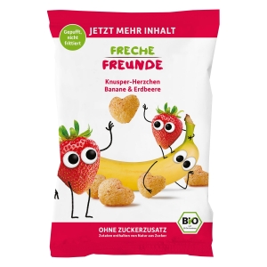 34440CHRUPKI KUKURYDZIANE BANANOWO - TRUSKAWKOWE OD 1 ROKU ŻYCIA BIO 30 g - FRECHE FREUNDE-1