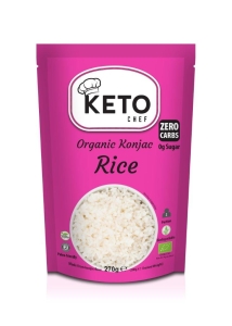 34697MAKARON (KONJAC TYPU NOODLE W KSZTAŁCIE RYŻU) BEZGLUTENOWY BIO 270 g - KETO CHEF (BETTER THAN FOODS)-1
