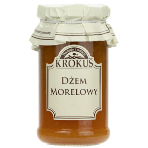 34709DŻEM MORELOWY O OBNIŻONEJ ZAWARTOŚCI CUKRU BEZGLUTENOWY 235 g - KROKUS-1