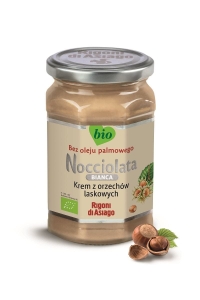 34759KREM Z ORZECHÓW LASKOWYCH BIAŁY BEZGLUTENOWY BIO 250 g - NOCCIOLATA-1