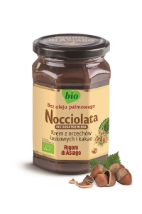 34761KREM Z ORZECHÓW LASKOWYCH I KAKAO BEZ DODATKU MLEKA BEZGLUTENOWY BIO 250 g - NOCCIOLATA-1
