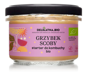 35071GRZYBEK SCOBY STARTER DO KOMBUCHY BIO 150 g - DELIKATNA (ZAKWASOWNIA)-1