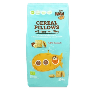 35244PODUSZKI ZBOŻOWE Z KREMEM CZEKOLADOWO - ORZECHOWYM BEZGLUTENOWE BIO 200 g - ME GUSTO (SUPER FUDGIO)-1