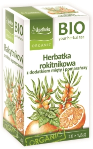 1742HERBATKA ROKITNIKOWA Z MIĘTĄ I POMARAŃCZĄ BIO (20 x 1,8 g) 36 g - APOTHEKE-1