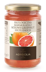 36153MARMOLADA Z RÓŻOWYCH GREJPFRUTÓW SYCYLIJSKICH BIO 360 g - AGRISICILIA-1