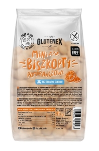 36333MINI BISZKOPTY POMARAŃCZOWE BEZ DODATKU CUKRÓW BEZGLUTENOWE 85 g - GLUTENEX-1