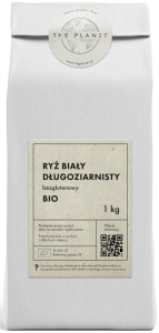 36730RYŻ BIAŁY DŁUGOZIARNISTY BEZGLUTENOWY BIO 1 kg - THE PLANET-1