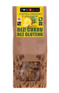 36978CIASTKA OWSIANE Z ANANASEM BEZ DODATKU CUKRU BEZGLUTENOWE 150 g - PURE&GOOD-1