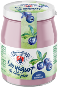37001JOGURT BORÓWKOWY Z MLEKA SIENNEGO BIO 150 g (SŁOIK) - STERZING-VIPITENO-1