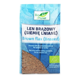 203LEN BRĄZOWY (SIEMIĘ LNIANE) BIO 400 g - BIO PLANET-1