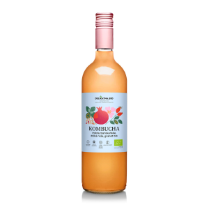 37268KOMBUCHA MIĘTA MAROKAŃSKA, DZIKA RÓŻA I GRANAT BIO 750 ml - DELIKATNA (ZAKWASOWNIA)-1