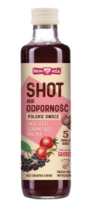 37555SHOT NA ODPORNOŚĆ OWOC RÓŻY - CZARNY BEZ - MALINA 250 ml - POLSKA RÓŻA-1