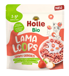 38206KÓŁECZKA ZBOŻOWE JABŁKOWO - TRUSKAWKOWA LAMA BEZ DODATKU CUKRÓW OD 1 ROKU BIO 125 g - HOLLE-1