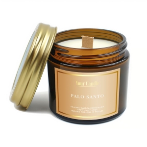 38396ŚWIECA SOJOWA ZAPACHOWA Z DREWNIANYM KNOTEM PALO SANTO 120 ml - YOUR CANDLE-1
