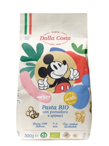 3068MAKARON (SEMOLINOWY TRÓJKOLOROWY) DISNEY MICKEY BIO 300 g - DALLA COSTA-1
