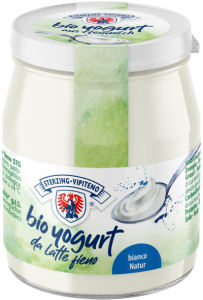 39124JOGURT NATURALNY Z MLEKA SIENNEGO (3,5 % TŁUSZCZU) BIO 150 g (SŁOIK) - STERZING-VIPITENO-1