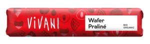 39150BATON Z MLECZNEJ CZEKOLADY Z NADZIENIEM PRALINOWYM Z KAWAŁKAMI WAFELKÓW BIO 40 g - VIVANI-1