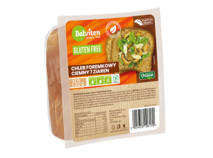 39460CHLEB FOREMKOWY CIEMNY 7 ZIAREN BEZGLUTENOWY 250 g - BALVITEN-1