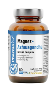 39873MAGNEZ + ASHWAGANDHA STRESS COMPLEX BEZGLUTENOWE 60 KAPSUŁEK - PHARMOVIT (CLEAN LABEL)-1