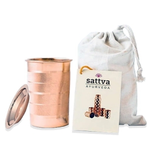 40030KUBEK MIEDZIANY STRIPE Z POKRYWKĄ 350 ml - SATTVA-1
