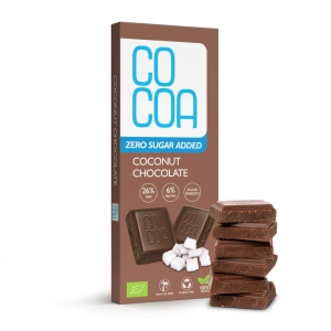 40542CZEKOLADA KOKOSOWA BEZ DODATKU CUKRU BIO 40 g - COCOA-1