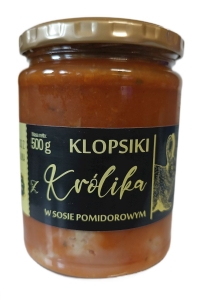 41037KLOPSIKI Z KRÓLIKA W SOSIE POMIDOROWYM 500 g - AMCIU-1