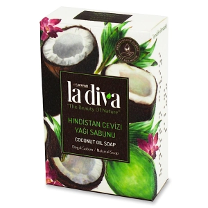 41055MYDŁO W KOSTCE KOKOS 100 g - LA DIVA-1