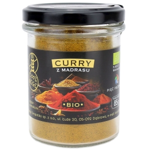 41107CURRY Z MADRASU BEZGLUTENOWE BIO 85 g - PIĘĆ PRZEMIAN-1