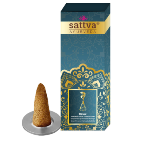 41149KADZIDEŁKA INDYJSKIE STOŻKOWE RELAKS (10 szt.) 20 g - SATTVA (AYURVEDA)-1