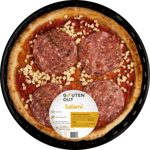 42506PIZZA Z SEREM MOZZARELLA I KIEŁBASĄ SALAMI BEZGLUTENOWA 330 g - GLUTEN OUT-1