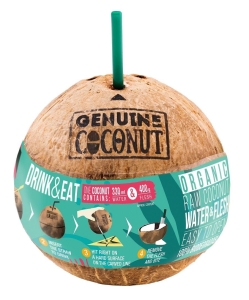 9844KOKOS BIO ZE SŁOMKĄ 750 g - GENUINE COCONUT-1