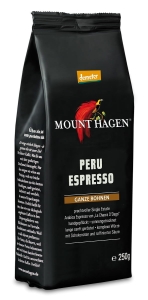 42629KAWA ZIARNISTA ARABICA 100 % PERU ESPRESSO DEMETER BIO 250 g - MOUNT HAGEN-1