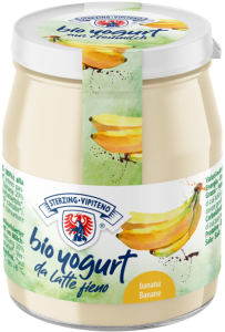 42803JOGURT BANANOWY Z MLEKA SIENNEGO BEZGLUTENOWY BIO 150 g (SŁOIK) - STERZING-VIPITENO-1