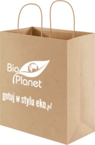 42869TORBA NA ZAKUPY (PAPIEROWA) Z LOGO BIO PLANET (24 cm x 11 cm x 32 cm)-1