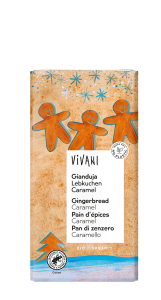 42880CZEKOLADA GIANDUJA Z KAWAŁKAMI PIERNIKA I KARMELU BIO 100 g - VIVANI (PRODUKT SEZONOWY)-1