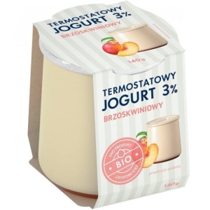 42988JOGURT TERMOSTATOWY BRZOSKWINIOWY 3 % BIO 140 g - YÖMLEKO-1