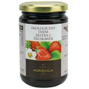 43307DŻEM EKSTRA Z TRUSKAWEK BIO 360 g - AGRISICILIA-1