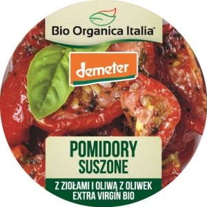 43364POMIDORY SUSZONE Z ZIOŁAMI I OLIWĄ Z OLIWEK EXTRA VIRGIN DEMETER BIO 125 g - BIO ORGANICA ITALIA-1
