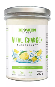 43562ELEKTROLITY O SMAKU CYTRYNOWYM W PROSZKU VITAL CHARGE+ 250 g - HEMPKING (BIOWEN)-1