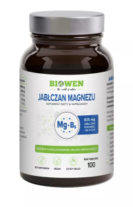 43563JABŁCZAN MAGNEZU + WITAMINA B6 100 KAPSUŁEK - HEMPKING (BIOWEN)-1