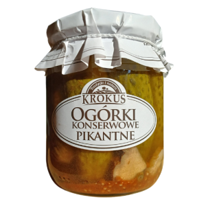 43612OGÓRKI KONSERWOWE PIKANTNE 500 g (250 g) - KROKUS-1