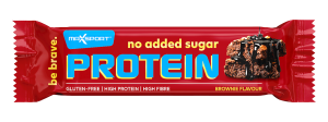 43637BATON PROTEINOWY BROWNIE W MLECZNEJ CZEKOLADZIE BEZ DODATKU CUKRU BEZGLUTENOWY 40 g - MAXSPORT-1